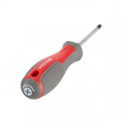 Будкрам купити Отвертка крестовая PH1*75 мм, CR-V INTERTOOL VT-3315 Отвертка крестовая PH1*75 мм, CR-V INTERTOOL VT-3315 2