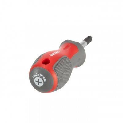 Будкрам купити Отвертка крестовая PH2*38 мм, CR-V INTERTOOL VT-3319 Отвертка крестовая PH2*38 мм, CR-V INTERTOOL VT-3319 2