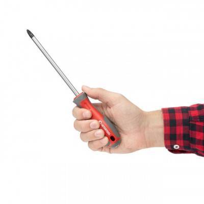 Будкрам купити Отвертка крестовая PH3*150 мм, CR-V INTERTOOL VT-3324 Отвертка крестовая PH3*150 мм, CR-V INTERTOOL VT-3324 4