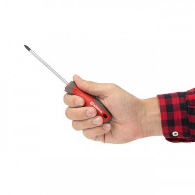 Будкрам купити Отвертка крестовая PZ1*100 мм, CR-V INTERTOOL VT-3332 Отвертка крестовая PZ1*100 мм, CR-V INTERTOOL VT-3332 4