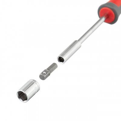 Будкрам купить Отвертка с магнитным держателем для насадок 1/4" 100 мм, с комплектом насадок 15 ед INTERTOOL VT-3343 Отвертка с магнитным держателем для насадок 1/4" 100 мм, с комплектом насадок 15 ед INTERTOOL VT-3343 4