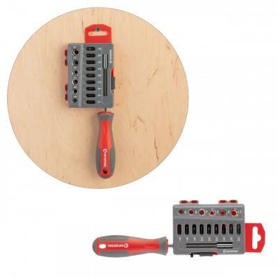 Будкрам купить Отвертка с комплектом насадок 16 ед INTERTOOL VT-3345 Отвертка с комплектом насадок 16 ед INTERTOOL VT-3345 6