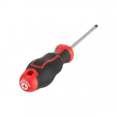 Будкрам купити Отвертка крестовая PH1*100 мм, S2, STORM INTERTOOL VT-3416 Отвертка крестовая PH1*100 мм, S2, STORM INTERTOOL VT-3416 2