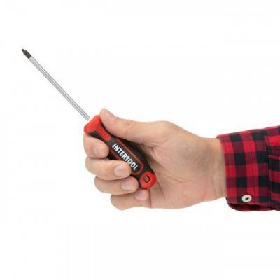 Будкрам купити Отвертка крестовая PH1*100 мм, S2, STORM INTERTOOL VT-3416 Отвертка крестовая PH1*100 мм, S2, STORM INTERTOOL VT-3416 4