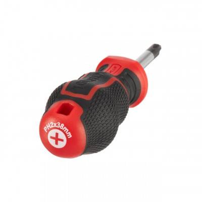 Будкрам купити Отвертка крестовая PH2*38 мм, S2, STORM INTERTOOL VT-3419 Отвертка крестовая PH2*38 мм, S2, STORM INTERTOOL VT-3419 2