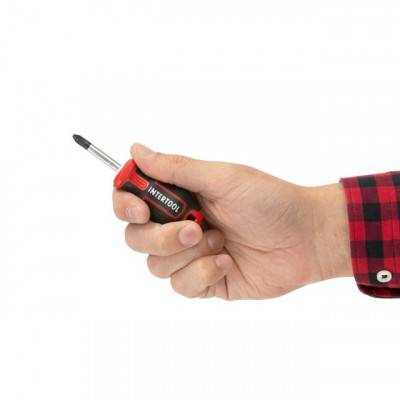 Будкрам купити Отвертка крестовая PH2*38 мм, S2, STORM INTERTOOL VT-3419 Отвертка крестовая PH2*38 мм, S2, STORM INTERTOOL VT-3419 4