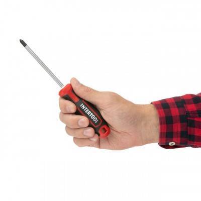 Будкрам купити Отвертка крестовая PH2*100 мм, S2, STORM INTERTOOL VT-3420 Отвертка крестовая PH2*100 мм, S2, STORM INTERTOOL VT-3420 4