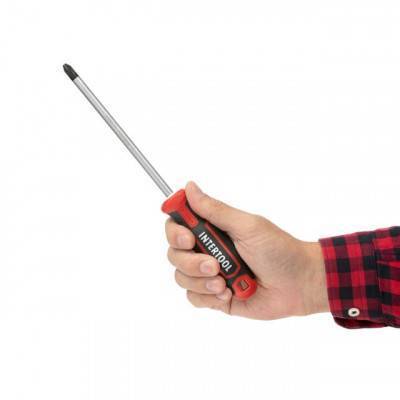 Будкрам купити Отвертка крестовая PH3*150 мм, S2, STORM INTERTOOL VT-3424 Отвертка крестовая PH3*150 мм, S2, STORM INTERTOOL VT-3424 4