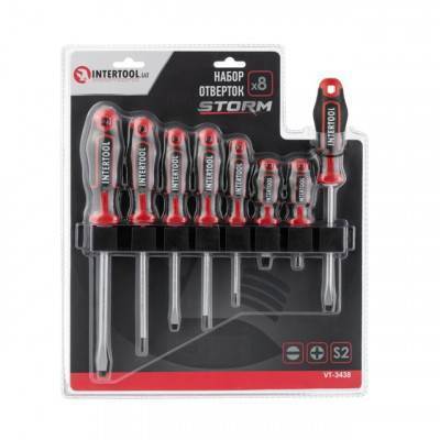 Будкрам купить Набор отверток 8 ед ( SL5.0*100мм, SL6.0*38мм, SL6.0*125мм, SL8.0*150мм, PH0*75мм, PH1*100мм, PH2*38мм, PH2*125мм), STORM INTERTOOL VT-3438 Набор отверток 8 ед ( SL5.0*100мм, SL6.0*38мм, SL6.0*125мм, SL8.0*150мм, PH0*75мм, PH1*100мм, PH2*38мм, PH2*125мм), STORM INTERTOOL VT-3438 5