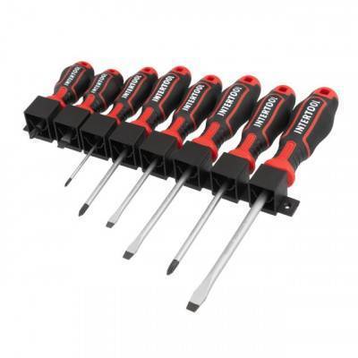 Будкрам купить Набор отверток 8 ед ( SL5.0*100мм, SL6.0*38мм, SL6.0*125мм, SL8.0*150мм, PH0*75мм, PH1*100мм, PH2*38мм, PH2*125мм), STORM INTERTOOL VT-3438