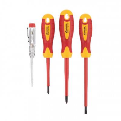 Будкрам купить Набор изолированных отверток с отверткой индикатором 4 ед VDE ( SL1.0*5.5*125мм, PH1*80мм, PH2*100мм, отвертка индикатор.), STORM INTERTOOL VT-3604 Набор изолированных отверток с отверткой индикатором 4 ед VDE ( SL1.0*5.5*125мм, PH1*80мм, PH2*100мм, отвертка индикатор.), STORM INTERTOOL VT-3604 2