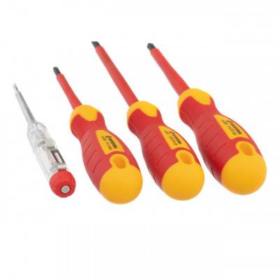 Будкрам купить Набор изолированных отверток с отверткой индикатором 4 ед VDE ( SL1.0*5.5*125мм, PH1*80мм, PH2*100мм, отвертка индикатор.), STORM INTERTOOL VT-3604 Набор изолированных отверток с отверткой индикатором 4 ед VDE ( SL1.0*5.5*125мм, PH1*80мм, PH2*100мм, отвертка индикатор.), STORM INTERTOOL VT-3604 4