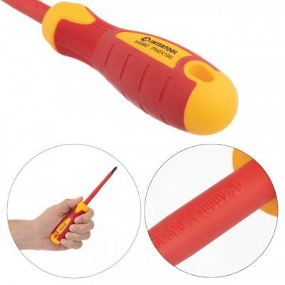 Будкрам купить Набор изолированных отверток с отверткой индикатором 4 ед VDE ( SL1.0*5.5*125мм, PH1*80мм, PH2*100мм, отвертка индикатор.), STORM INTERTOOL VT-3604 Набор изолированных отверток с отверткой индикатором 4 ед VDE ( SL1.0*5.5*125мм, PH1*80мм, PH2*100мм, отвертка индикатор.), STORM INTERTOOL VT-3604 5