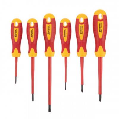 Будкрам купить Набор изолированных отверток 6 ед VDE (SL0.4*2.5*75мм, SL0.8*4.0*100мм, SL1*5.5*125мм, PH0*60мм, PH1*80мм, PH2*100мм), STORM INTERTOOL VT-3606 Набор изолированных отверток 6 ед VDE (SL0.4*2.5*75мм, SL0.8*4.0*100мм, SL1*5.5*125мм, PH0*60мм, PH1*80мм, PH2*100мм), STORM INTERTOOL VT-3606 2