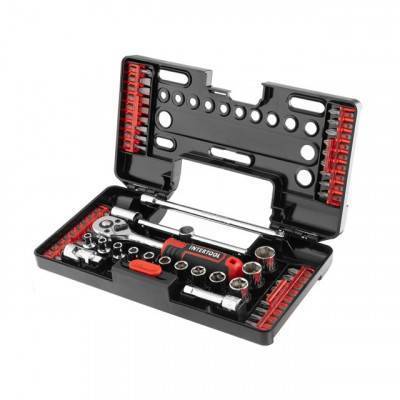 Будкрам купить Набор отверточных насадок и головок с трещеткой 57 ед, STORM INTERTOOL VT-3657