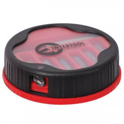 Будкрам купить Комплект отверточных насадок 7 ед., (PH1, PH2, PH3, PZ1, PZ2, PZ3, магнитный держатель 1/4x60 mm.) INTERTOOL VT-5000