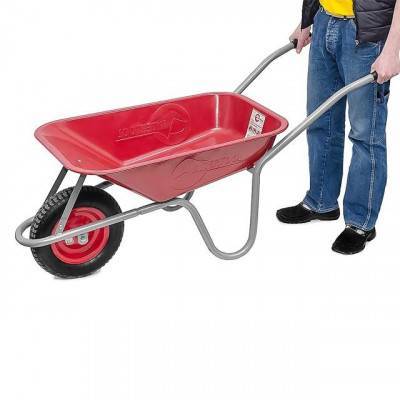 Будкрам купить Тачка садово-строительная, 65 л., 130 кг, 1 пневмоколесо с подшипником 14" (3.50-8). INTERTOOL WB-0613 Тачка садово-строительная, 65 л., 130 кг, 1 пневмоколесо с подшипником 14" (3.50-8). INTERTOOL WB-0613 2