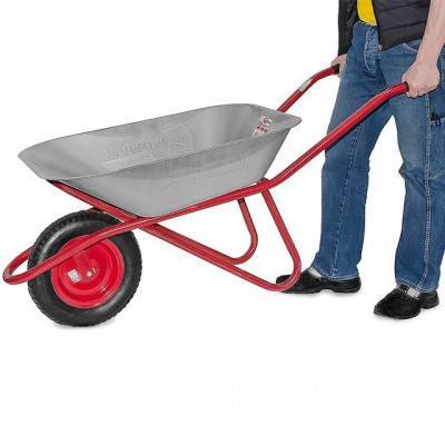 Будкрам купить Тачка садово-строительная, 65 л., 150 кг, 1 пневмоколесо с подшипником 14" (3.50-8). INTERTOOL WB-0615 Тачка садово-строительная, 65 л., 150 кг, 1 пневмоколесо с подшипником 14" (3.50-8). INTERTOOL WB-0615 2