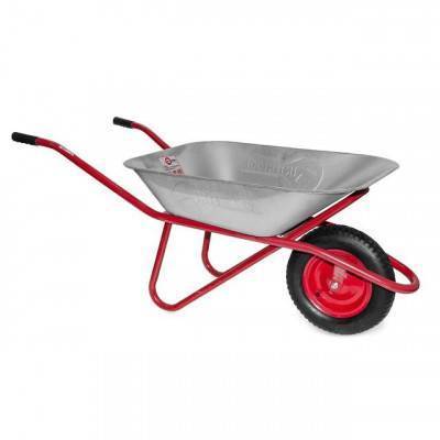 Будкрам купить Тачка садово-строительная, 65 л., 150 кг, 1 пневмоколесо с подшипником 14" (3.50-8). INTERTOOL WB-0615