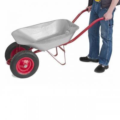 Будкрам купить Тачка садово-строительная, 85 л., 150 кг, 2 пневмоколеса с подшипником 15" (4.00-8). INTERTOOL WB-0823 Тачка садово-строительная, 85 л., 150 кг, 2 пневмоколеса с подшипником 15" (4.00-8). INTERTOOL WB-0823 2