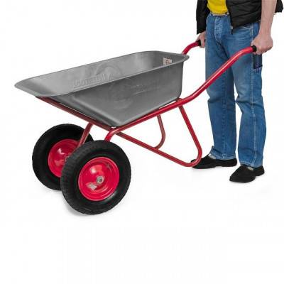 Будкрам купить Тачка садово-строительная, 85 л, 160 кг, 2 пневмоколеса с подшипником 15" (4.00-8). INTERTOOL WB-0825 Тачка садово-строительная, 85 л, 160 кг, 2 пневмоколеса с подшипником 15" (4.00-8). INTERTOOL WB-0825 3