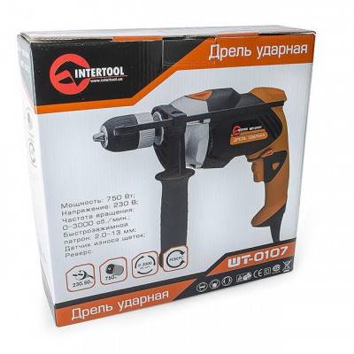 Будкрам купить Дрель ударная STORM, 760Вт, 0-3000об/мин, 1.5-13мм, реверс, плавная регулировка. INTERTOOL WT-0107 Дрель ударная STORM, 760Вт, 0-3000об/мин, 1.5-13мм, реверс, плавная регулировка. INTERTOOL WT-0107 13