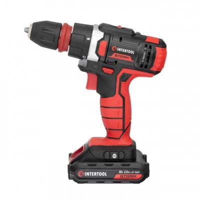 Будкрам купить Дрель-шуруповерт аккумуляторная Li-Ion 18 В, 25 Nm, 0-400/0-1500 об/мин, 2x2.0 Ач, быстрая зарядка 1 ч, съемный патрон INTERTOOL WT-0317 Дрель-шуруповерт аккумуляторная Li-Ion 18 В, 25 Nm, 0-400/0-1500 об/мин, 2x2.0 Ач, быстрая зарядка 1 ч, съемный патрон INTERTOOL WT-0317 4