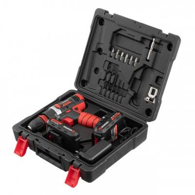 Будкрам купить Дрель-шуруповерт аккумуляторная Li-Ion 18 В, 25 Nm, 0-400/0-1500 об/мин, 2x2.0 Ач, быстрая зарядка 1 ч, съемный патрон INTERTOOL WT-0317 Дрель-шуруповерт аккумуляторная Li-Ion 18 В, 25 Nm, 0-400/0-1500 об/мин, 2x2.0 Ач, быстрая зарядка 1 ч, съемный патрон INTERTOOL WT-0317 8