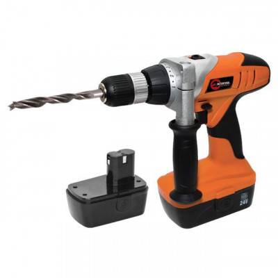 Будкрам купить Шуруповерт STORM, 24 В, 2 аккумулятора, 1200 мАч, 1 час зарядка, 2 скорости 0-500-1400 об/мин. INTERTOOL WT-0324