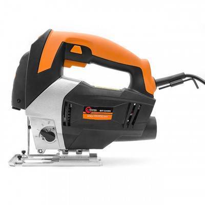 Будкрам купити Электролобзик, 800 Вт, 800-3000 ход/мин, угол 90-45, гл.распила 80 мм, визуализация линии реза INTERTOOL WT-0480