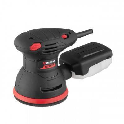 Будкрам купить Шлифмашина эксцентриковая, 300 Вт, 5000-12000 об/мин, 125 мм INTERTOOL WT-0541