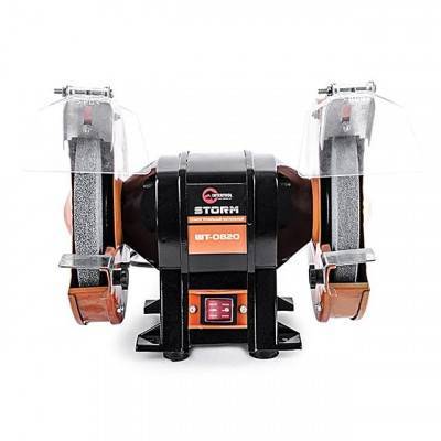 Будкрам купити Станок точильный настольный STORM 400 Вт, 0-2950 об/мин, шлифкруг 200 мм. INTERTOOL WT-0820