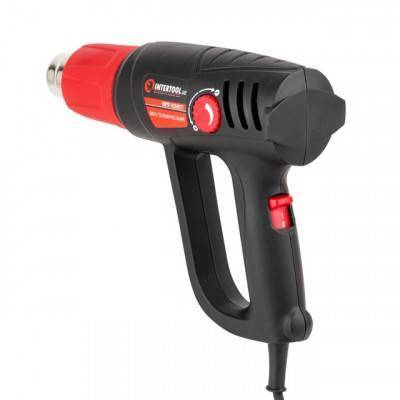 Будкрам купити Фен технический 2000 Вт, 2 режима, регулировка, 50°C-600°C, 250-500л/мин INTERTOOL WT-1020 Фен технический 2000 Вт, 2 режима, регулировка, 50°C-600°C, 250-500л/мин INTERTOOL WT-1020 3