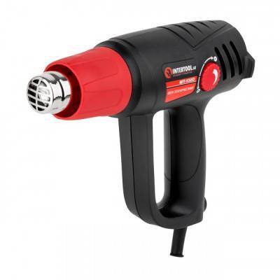 Будкрам купити Фен технический 2000 Вт, 2 режима, регулировка, 50°C-600°C, 250-500л/мин INTERTOOL WT-1020 Фен технический 2000 Вт, 2 режима, регулировка, 50°C-600°C, 250-500л/мин INTERTOOL WT-1020 4