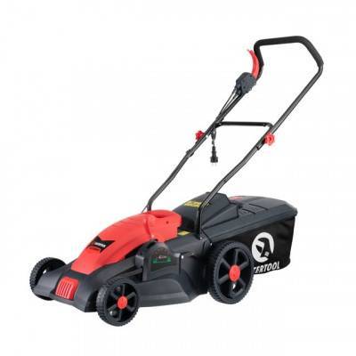 Будкрам купить Газонокосилка электрическая 1800Вт, 230В, 2850об/мин, ширина захвата 420мм, высота среза 25-75мм, контейнер 50 литров INTERTOOL WT-1201