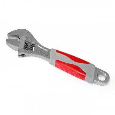 Будкрам купить Ключ разводной 150 мм, изолированная рукоятка, никелевое покрытие INTERTOOL XT-0015 Ключ разводной 150 мм, изолированная рукоятка, никелевое покрытие INTERTOOL XT-0015 3