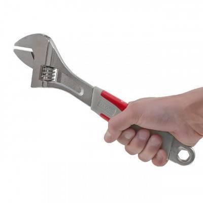 Будкрам купить Ключ разводной 300 мм, изолированная рукоятка, никелевое покрытие INTERTOOL XT-0030 Ключ разводной 300 мм, изолированная рукоятка, никелевое покрытие INTERTOOL XT-0030 2