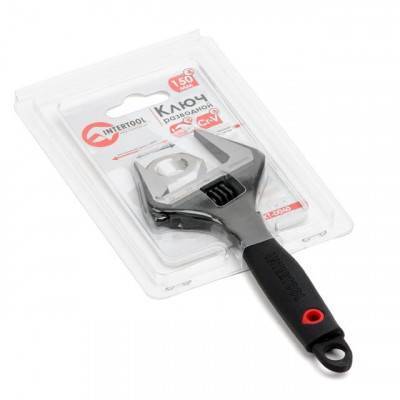 Будкрам купить Ключ разводной 150мм, обрезиненная рукоятка, развод губок 34мм, Cr-V INTERTOOL XT-0040 Ключ разводной 150мм, обрезиненная рукоятка, развод губок 34мм, Cr-V INTERTOOL XT-0040 4