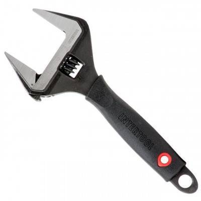 Будкрам купить Ключ разводной 150мм, обрезиненная рукоятка, развод губок 34мм, Cr-V INTERTOOL XT-0040