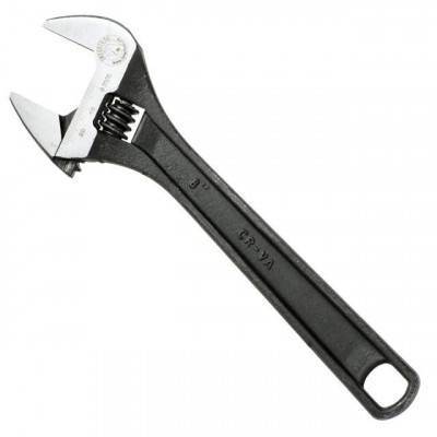 Будкрам купить Ключ разводной 200мм, Cr-V, черный, фосфатированный, INTERTOOL XT-0058 Ключ разводной 200мм, Cr-V, черный, фосфатированный, INTERTOOL XT-0058 2