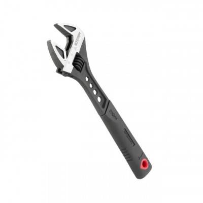 Будкрам купить Ключ разводной 200мм кованный, рукоятка TPR, HRC 40~50, Cr-V STORM INTERTOOL XT-0075