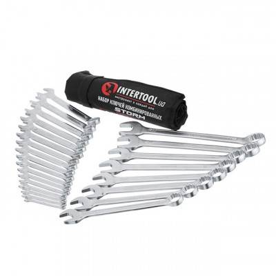 Будкрам купити Набор ключей комбинированных 25шт. 6-28,30,32мм; DIN3113, STORM INTERTOOL XT-1000 Набор ключей комбинированных 25шт. 6-28,30,32мм; DIN3113, STORM INTERTOOL XT-1000 3