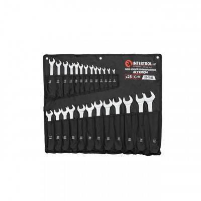 Будкрам купити Набор ключей комбинированных 25шт. 6-28,30,32мм; DIN3113, STORM INTERTOOL XT-1000