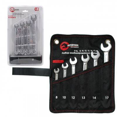 Будкрам купити Набор комбинированных ключей 6 шт. INTERTOOL XT-1001