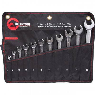 Будкрам купити Набор комбинированных ключей 11 шт. INTERTOOL XT-1003