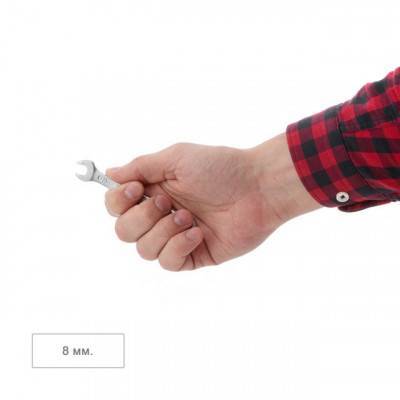 Будкрам купить Ключ комбинированный 8 мм Cr-V, покрытие сатин-хром; PROF DIN3113 INTERTOOL XT-1008 Ключ комбинированный 8 мм Cr-V, покрытие сатин-хром; PROF DIN3113 INTERTOOL XT-1008 4