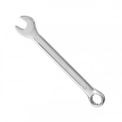 Будкрам купити Ключ комбинированный 14 мм Cr-V, покрытие сатин-хром; PROF DIN3113 INTERTOOL XT-1014