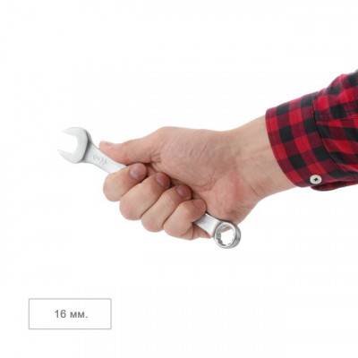 Будкрам купить Ключ комбинированный 16 мм Cr-V, покрытие сатин-хром; PROF DIN3113 INTERTOOL XT-1016 Ключ комбинированный 16 мм Cr-V, покрытие сатин-хром; PROF DIN3113 INTERTOOL XT-1016 4