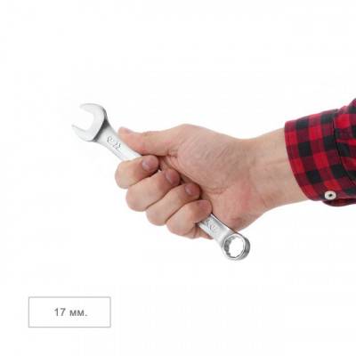 Будкрам купити Ключ комбинированный 17 мм Cr-V, покрытие сатин-хром; PROF DIN3113 INTERTOOL XT-1017 Ключ комбинированный 17 мм Cr-V, покрытие сатин-хром; PROF DIN3113 INTERTOOL XT-1017 4