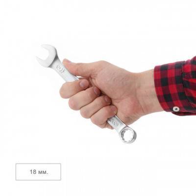 Будкрам купити Ключ комбинированный 18 мм Cr-V, покрытие сатин-хром; PROF DIN3113 INTERTOOL XT-1018 Ключ комбинированный 18 мм Cr-V, покрытие сатин-хром; PROF DIN3113 INTERTOOL XT-1018 4